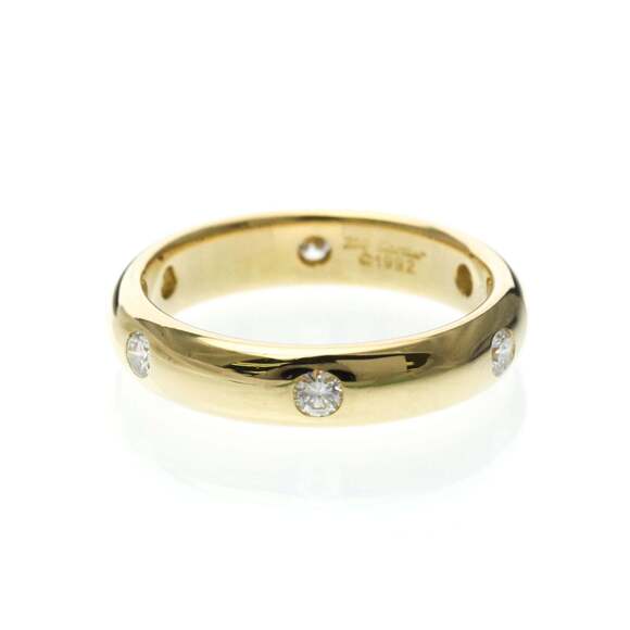 CARTIER 18k Gold Diamond Ring - Picture 1 of 9